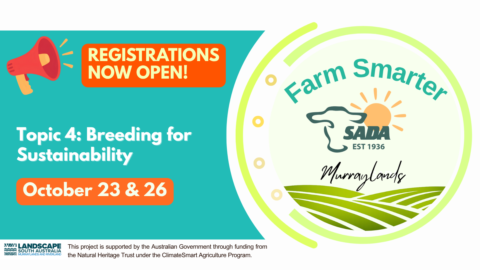 Farm Smarter Topic 4 - Breeding for Sustainability (Workshop 1) Friday 23 October
