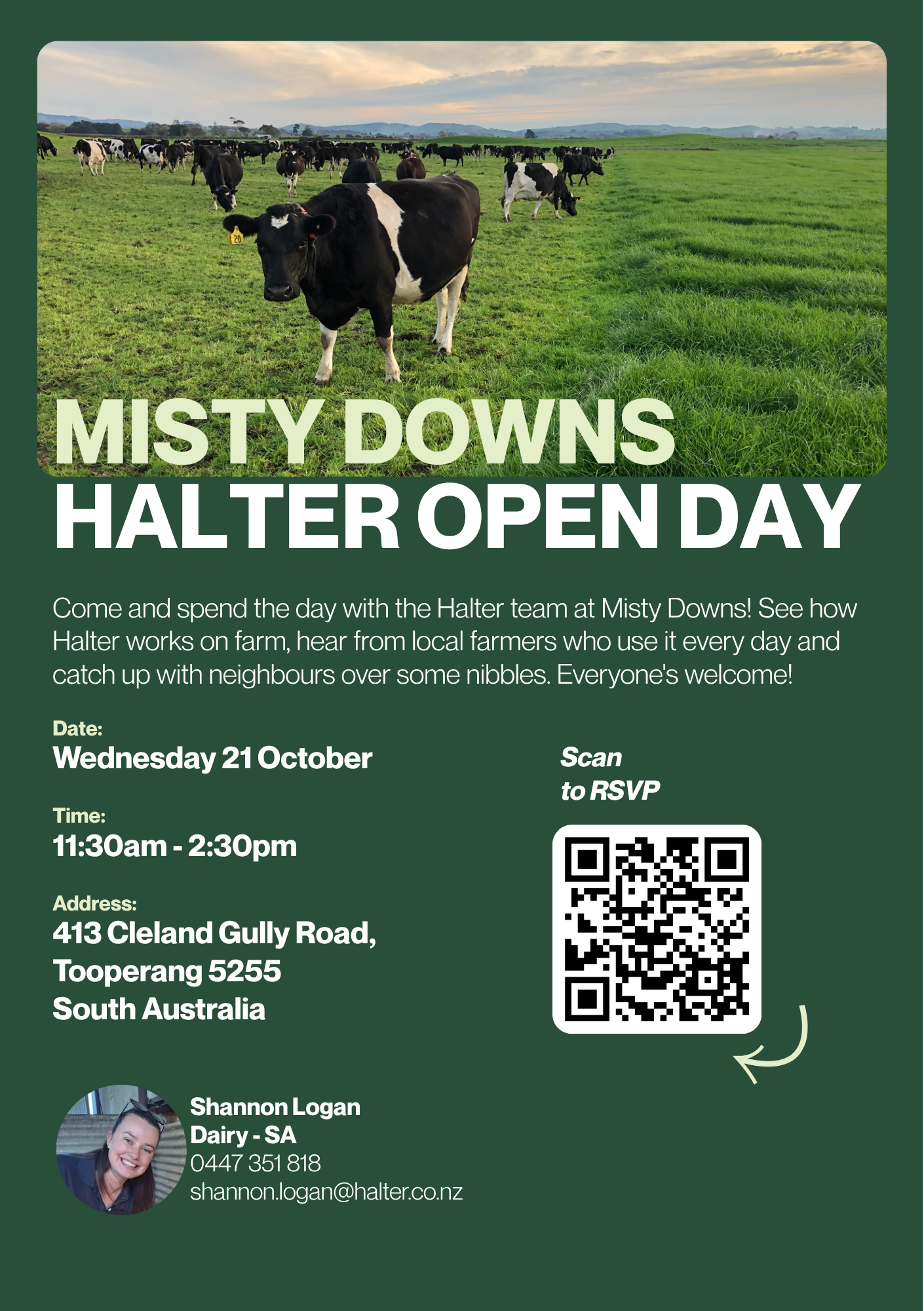 RSVP for Misty Downs Halter Open Day! 🐄